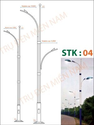 Cột đèn chiếu sáng STK04