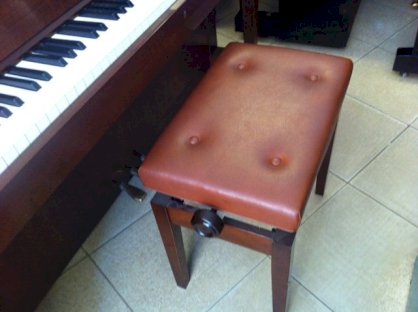 Ghế piano tăng đơ lên xuống màu nâu 