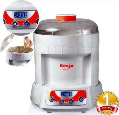 Máy tiệt trùng và sấy khô 6 bình sữa đa năng Kenjo KJ-09 (Nhật)