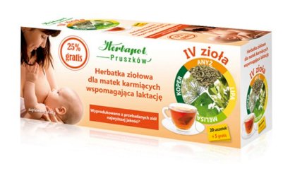 Trà Thảo dược lợi Sữa dành cho bà Mẹ cho Con bú. Herbapol Pruszkow
