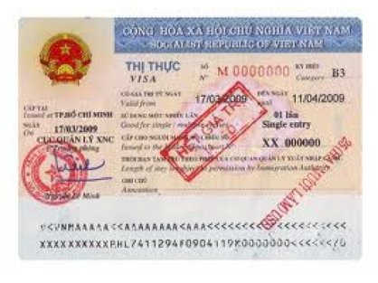 Visa cho khách nước ngoài nhập cảnh Việt Nam Visa-Nhập01 