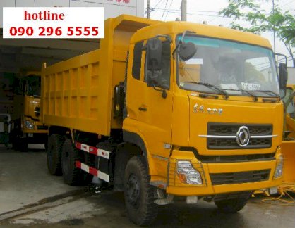 Xe tải ben Dongfeng Hồ Bắc L375-20 thùng vuông 21m3