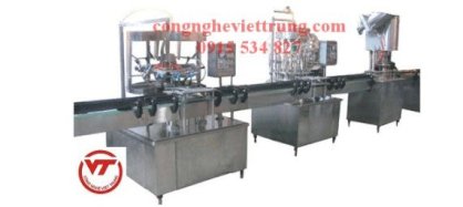 Dây chuyền chiết rót và đóng nắp chai mật ong tự động 1.500 chai/h