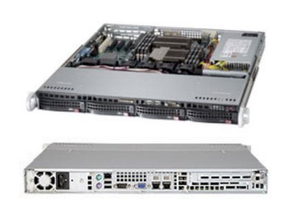 Server Supermicro SuperServer 6017B-MTF (SYS-6017B-MTF) E5-2430L (Intel Xeon E5-2430L 2.0GHz, RAM 4GB, 440W, Không kèm ổ cứng)