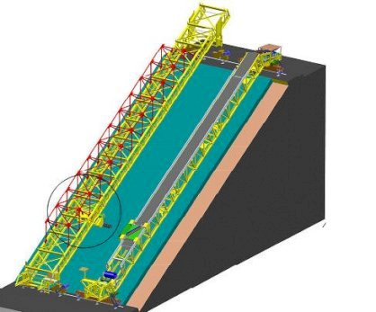 Máy rải bê tông mái kênh MK45