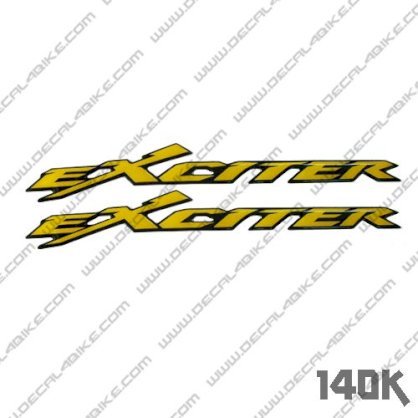 Decal xe máy Exciter-Vàng