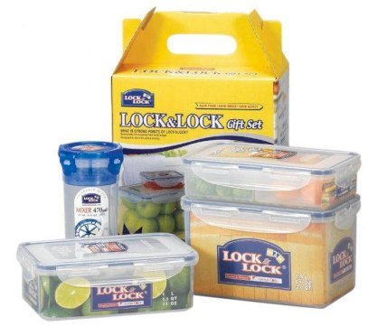 Bộ hộp & bình đựng thực phẩm nhựa P.P Lock&Lock HPL818SC04