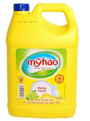 Nước rửa chén Mỹ Hảo hương chanh 3.8L 