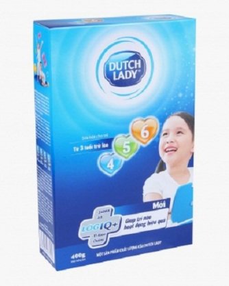 Sữa bột Dutch Lady 456, từ 3 tuổi trở lên, hộp giấy 400g 