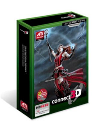 Connect3d C3D-HD4650-512D2E-HDMI (ATI Radeon HD4650, DDR2 512MB, 128-Bit, PCI Express 2.0)