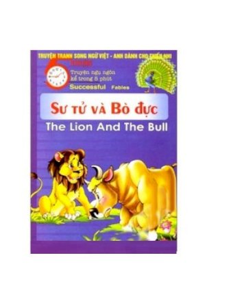 Truyện tranh song ngữ Việt - Anh dành cho thiếu nhi - Sư tử và bò đực