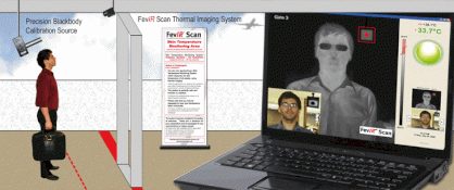Máy kiểm tra, giám sát nhiệt độ thân nhiệt (phát hiện dịch cúm) Thermoteknix MIRICLE FevIR Scan
