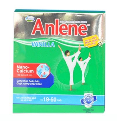 Sữa bột Anlene Vanilla hộp giấy 400g (19-50 tuổi)