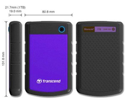 Transcend StoreJet H2 1TB USB 2.0 (2.5 inch)