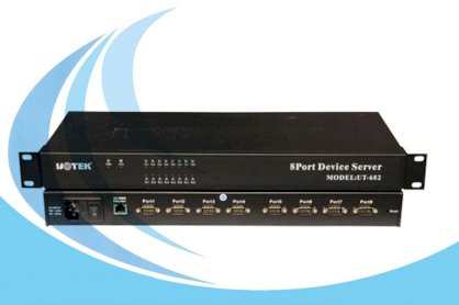 Bộ chuyển đổi UTEK UT-682 TCP/IP sang 8 cổng RS-232 Network Server 