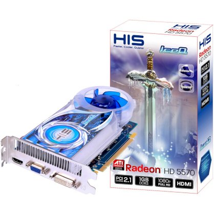 His 5570 iceQ H557Q2G (ATI Radeon HD 5570, GDDR3 2048MB, 128-bit, PCI Express 3.0)