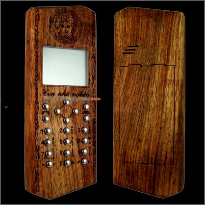 Điện thoại vỏ gỗ Nokia 1202 mẫu 2011
