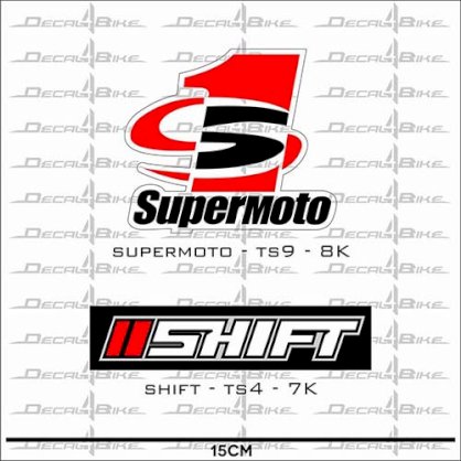 Decal xe máy Supermoto+Shift