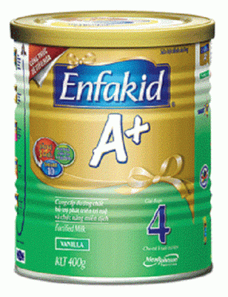 Sữa bột Enfakid A+ DHA, số 4, hộp 900g, cho trẻ từ 3 tuổi trở lên (Mead Johnson)