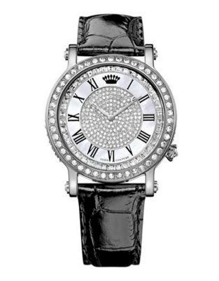 Juicy couture Ladies' Queen Couture Leather Strap Watch