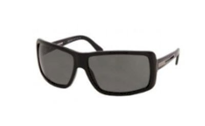  Authentic New Prada Sunglasses Spr-14i Gloss Black-1ab-1a1 Spr14i Auth 