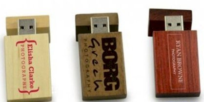 USB gỗ khắc logo GO 07