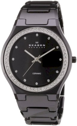 Skagen Women's 813LXBC Ceramic Black Ceramic Crystal Watch