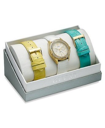 Guess U0207L1 Woment Set 3 Pieces leather White/yellow/Turquoise