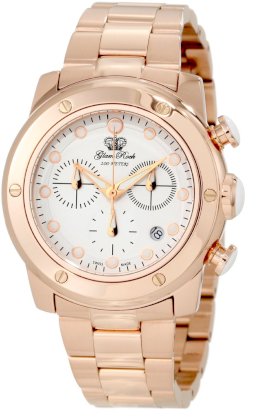 Glam Rock Women's GR50133 Aqua Rock Chronograph White Dial Rose Gold Ion-Plated Stainless Steel Watch