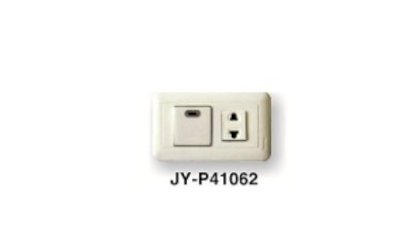 Công tắc đơn & ổ cắm 2 chấu JY-P41062