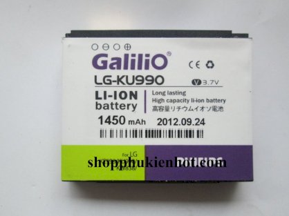 Pin dung lượng cao Galilio LG Ku990