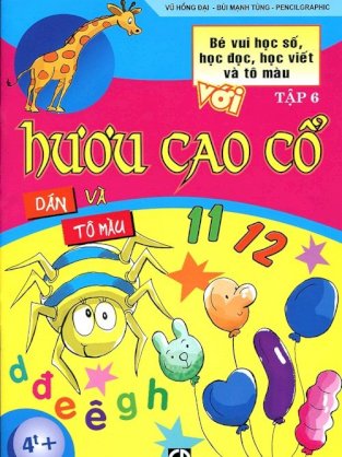 Dán và tô màu - hươu cao cổ (tập 6)