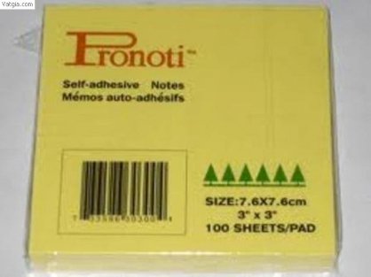 Giấy nhắn Pronoti 3" x 3" (100tờ/tập)