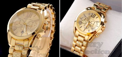 Đồng hồ Michael Kors Chữ La Mã MK 107 Gold