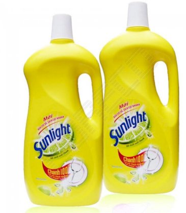 Nước rửa chén Sunlight chanh 1.5Kg chai - Rửa cực dễ, sạch cực nhanh với sức mạnh như 100 trái chanh
