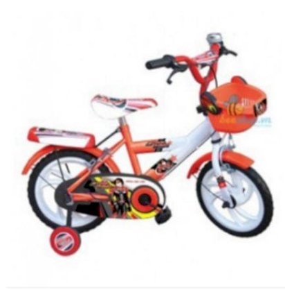 Xe đạp trẻ con màu đỏ trắng M974-X2B 14"