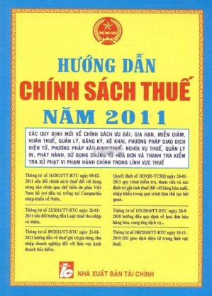 Hướng dẫn chính sách thuế năm 2011