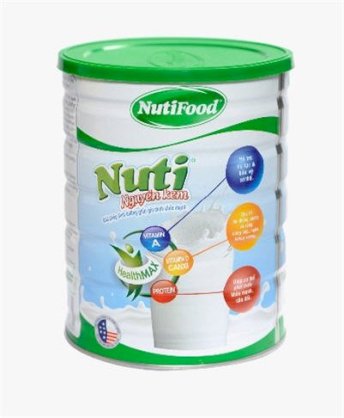 Sữa bột Nuti nguyên kem 900g HT