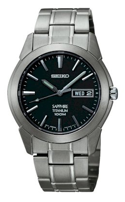 Seiko Men's SGG731 Titanium Silver Dial Watch