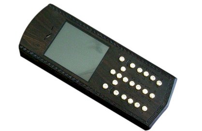 Điện thoại vỏ gỗ Nokia N1280 Gổ mun sọc phím đá