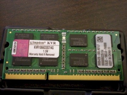 Kingston DDR3 8GB Bus 1333Mhz PC2-10666 for notebook