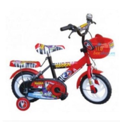 Xe đạp cho trẻ em màu đen đỏ M983-X2B 14"