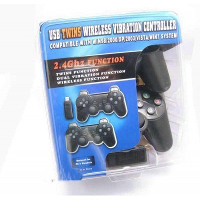 Wireless Dual Vibration Controller Joypad For PC/LAPTOP