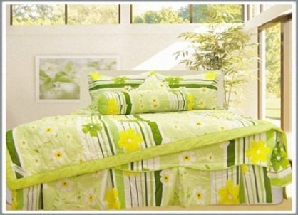 Bộ chăn drap gối Hometex THCC001