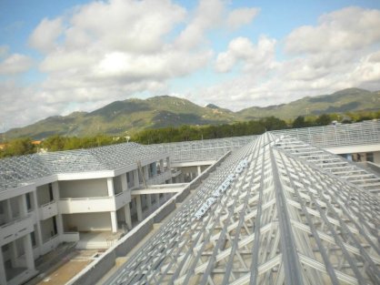 Hệ vì kèo thép mạ nhẹ Steeltruss cho mái nhà Nhà Việt NV2