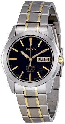 Seiko Men's SGG735 Titanium Titanium Two Tone Bracelet Watch