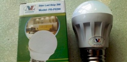 Đèn Led búp 3W tiết kiệm điện POWERS PB-P03W