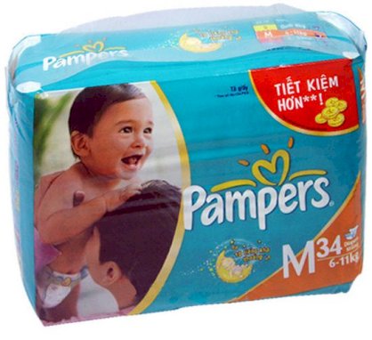 Bỉm Pamper cỡ M 34 miếng ( 6 - 11 Kg)