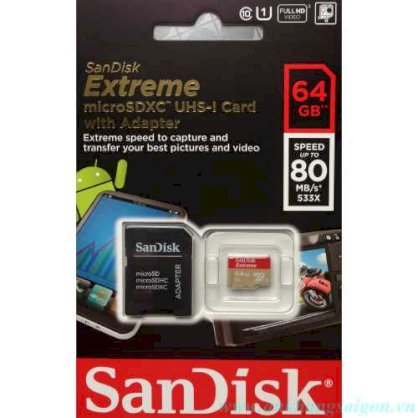 SanDisk Extreme microSDHC UHS-I 64GB