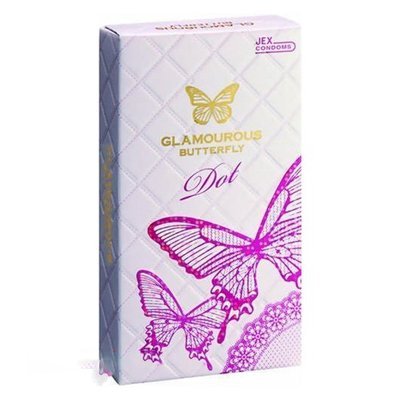 Bao cao su Jex Glamourous Dot, 1350 hạt gai (Hộp 8pcs)